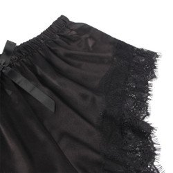 SUBBLIME - 953935 CAMISO DE SEDA CASUAL + PANTALONES DE ENCAJE NEGRO TALLA S/M