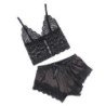 SUBBLIME - 953942 CAMISO DE SEDA CASUAL + PANTALONES DE ENCAJE NEGRO L/XL