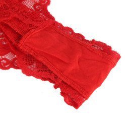 SUBBLIME - 953973 CUERPO SEXY CON VOLANTES + CINTURÓN ROJO S/M