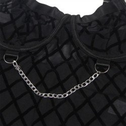 SUBBLIME - 9542277 BODY CON CADENAS + LIGUERO NEGRO L/XL