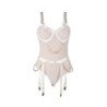 SUBBLIME - 954284 BODY CON CADENAS + LIGUERO BLANCO TALLA S/M