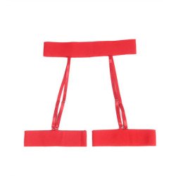 SUBBLIME - 954338 SUJETADOR + TANGA + LIGUERO CON ESTAMPADO DE CORAZONES ROJO L/XL