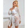 SUBBLIME - 954376 Camisón de manga larga con estampado floral, blanco, talla L/XL
