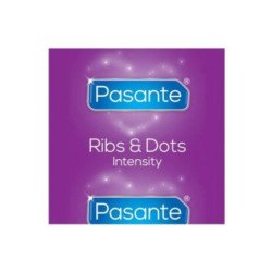 PRESERVATIVOS PASANTE - RIBS & DOTS INTENSITY 144 UNIDADES