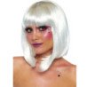 LEG AVENUE - PELUCA BOB CORTA FOSFORESCENTE BLANCA