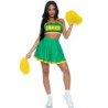 LEG AVENUE - DISFRAZ DE PORRISTA VERDE S/M