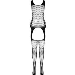 PASSION - BS 104 BODY STOCKING NEGRO TALLA ÚNICA