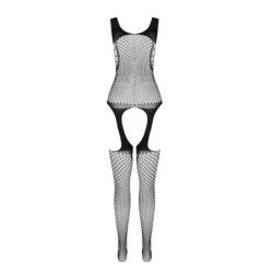 PASSION - BS 104 BODY STOCKING NEGRO TALLA ÚNICA