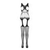 PASSION - BS 106 BODYSTOCKING ROJO TALLA ÚNICA