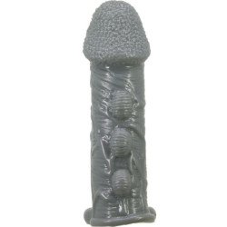 PRETTY LOVE - FUNDA REALISTA PARA EL AGRANDAMIENTO Y RETRASO DEL PENE, GRIS