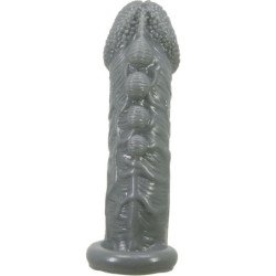 PRETTY LOVE - FUNDA REALISTA PARA EL AGRANDAMIENTO Y RETRASO DEL PENE, GRIS