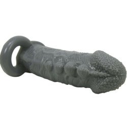 PRETTY LOVE - FUNDA REALISTA PARA EL AGRANDAMIENTO Y RETRASO DEL PENE, GRIS