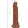 PRETTY LOVE - QUENTIN DILDO REALISTA DE 18 CM MARRÓN