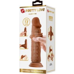 PRETTY LOVE - QUENTIN DILDO REALISTA DE 18 CM MARRÓN