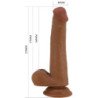 PRETTY LOVE - DILDO REALISTA TALLEN DE 22 CM MARRÓN