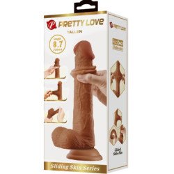 PRETTY LOVE - DILDO REALISTA TALLEN DE 22 CM MARRÓN