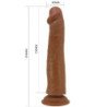PRETTY LOVE - DILDO REALISTA SHARIFE DE 25 CM MARRÓN