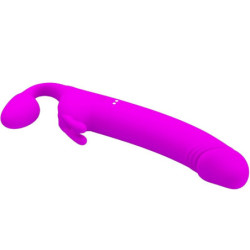 PRETTY LOVE - ZANINI STRAP-ON SIN TIRANTES 10 VIBRACIONES MORADO