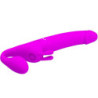 PRETTY LOVE - ZANINI STRAP-ON SIN TIRANTES 10 VIBRACIONES MORADO