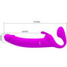 PRETTY LOVE - ZANINI STRAP-ON SIN TIRANTES 10 VIBRACIONES MORADO