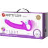 PRETTY LOVE - ZANINI STRAP-ON SIN TIRANTES 10 VIBRACIONES MORADO
