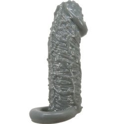 PRETTY LOVE - FUNDA REALISTA PARA EL AGRANDAMIENTO Y RETRASADO DEL PENE, MODELO 2, GRIS