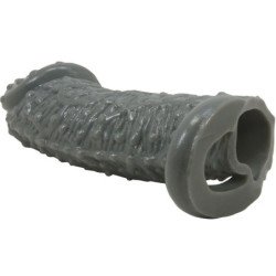 PRETTY LOVE - FUNDA REALISTA PARA EL AGRANDAMIENTO Y RETRASADO DEL PENE, MODELO 2, GRIS