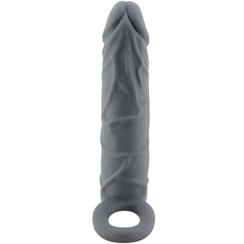 PRETTY LOVE - FUNDA DE PENE DE PIEL REALISTA GRIS OSCURO