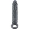 PRETTY LOVE - FUNDA DE PENE DE PIEL REALISTA GRIS OSCURO