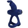PRETTY LOVE - ANILLO VIBRATORIO DOBLE LUCHITO AZUL CONEJO