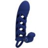 PRETTY LOVE - ANILLO VIBRADOR ALTAF CON FUNDA DE SILICONA AZUL