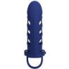 PRETTY LOVE - ALTAF ANILLO VIBRADOR CON FUNDA DE SILICONA AZUL