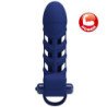 PRETTY LOVE - ANILLO VIBRADOR ALTAF CON FUNDA DE SILICONA AZUL