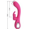 PRETTY LOVE - NOVAK VIBRADOR RABBIT 12 VIBRACIONES ROSA
