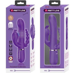 PRETTY LOVE - VIBRADOR TRIPLE MULTIFUNCIÓN CAMMY 4 EN 1 MORADO