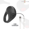 INTENSO - ANILLO VIBRADOR CLOVER PARA PENE 10 VIBRACIONES NEGRO