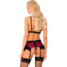 LIVCO CORSETTI FASHION - NAHIR LC 20214 SUJETADOR + BRAGUITA + LIGUERO TALLA S/M
