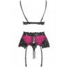 LIVCO CORSETTI FASHION - NAHIR LC 20214 SUJETADOR + PANTY + LIGUERO S/M
