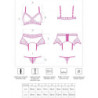 LIVCO CORSETTI FASHION - NAHIR LC 20214 SUJETADOR + BRAGUITA + LIGUERO TALLA S/M