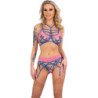LIVCO CORSETTI FASHION - SOLEDAD LC 20217 SUJETADOR + PANTY + LIGUERO S/M