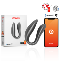 ONINDER - LISBOA BLACK ESTIMULADOR DE PUNTO G Y CLÍTORIS - APLICACIÓN GRATUITA
