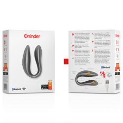ONINDER - LISBOA BLACK ESTIMULADOR DE PUNTO G Y CLÍTORIS - APLICACIÓN GRATUITA