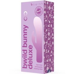 B SWISH - VIBRADOR INFINITO DE LUJO BWILD BUNNY CONEJO 10 VIBRACIONES MORADO