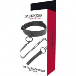 DARKEST - COLLAR NEGRO CON CADENA
