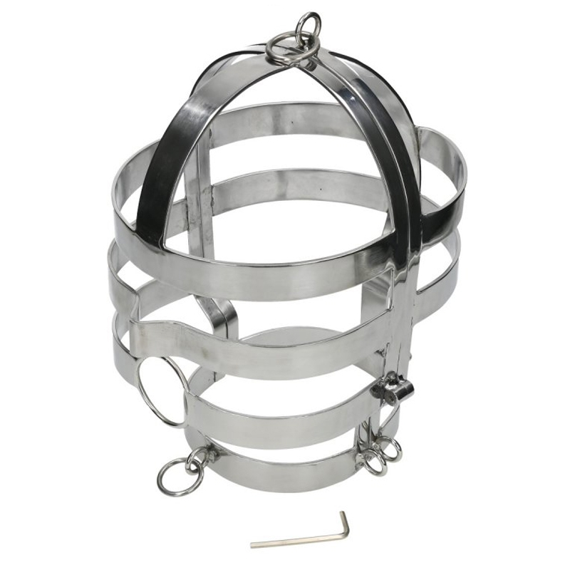METAL HARD - MÁSCARA CON COLLAR DE ACERO