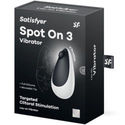 SATISFACTOR - SPOT ON 3 ESTIMULADOR DE CLÍTORIS NEGRO