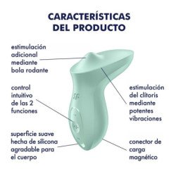 VIBRADOR DE CLÍTORIS CON INTENSIDAD DE MENTA SATISFACTORIO - EXCITERRR