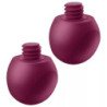 SATISFACTOR - BOLAS VIBRATORIAS VARIADAS PARA PÁJAROS DEL AMOR APLICACIÓN GRATUITA ROJO VINO