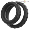 INTENSO - ANILLO PARA PENE DE SILICONA DOBLE DE DEWEY, MODELO NEGRO 2
