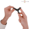 INTENSE - ANILLO PARA PENE DE SILICONA DOBLE CARSON, MODELO NEGRO 4